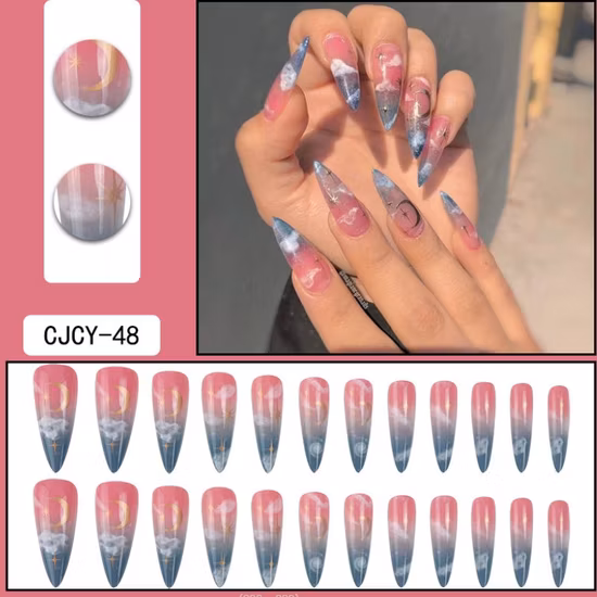 High-Quality Press on Nails Nail Art Fake Nails 12/24/30PCS False Nail