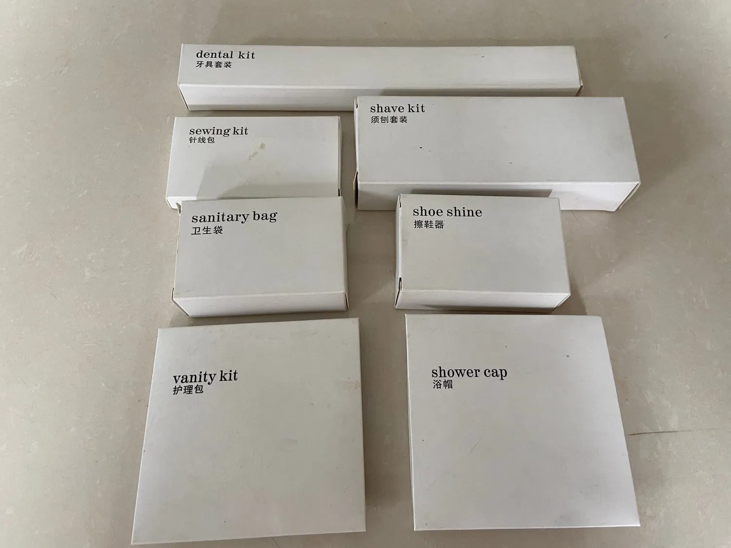 Set da toilette per hotel recentemente elencato nel 2021 Set da toilette per camera d'albergo di alta qualità con servizi alberghieri