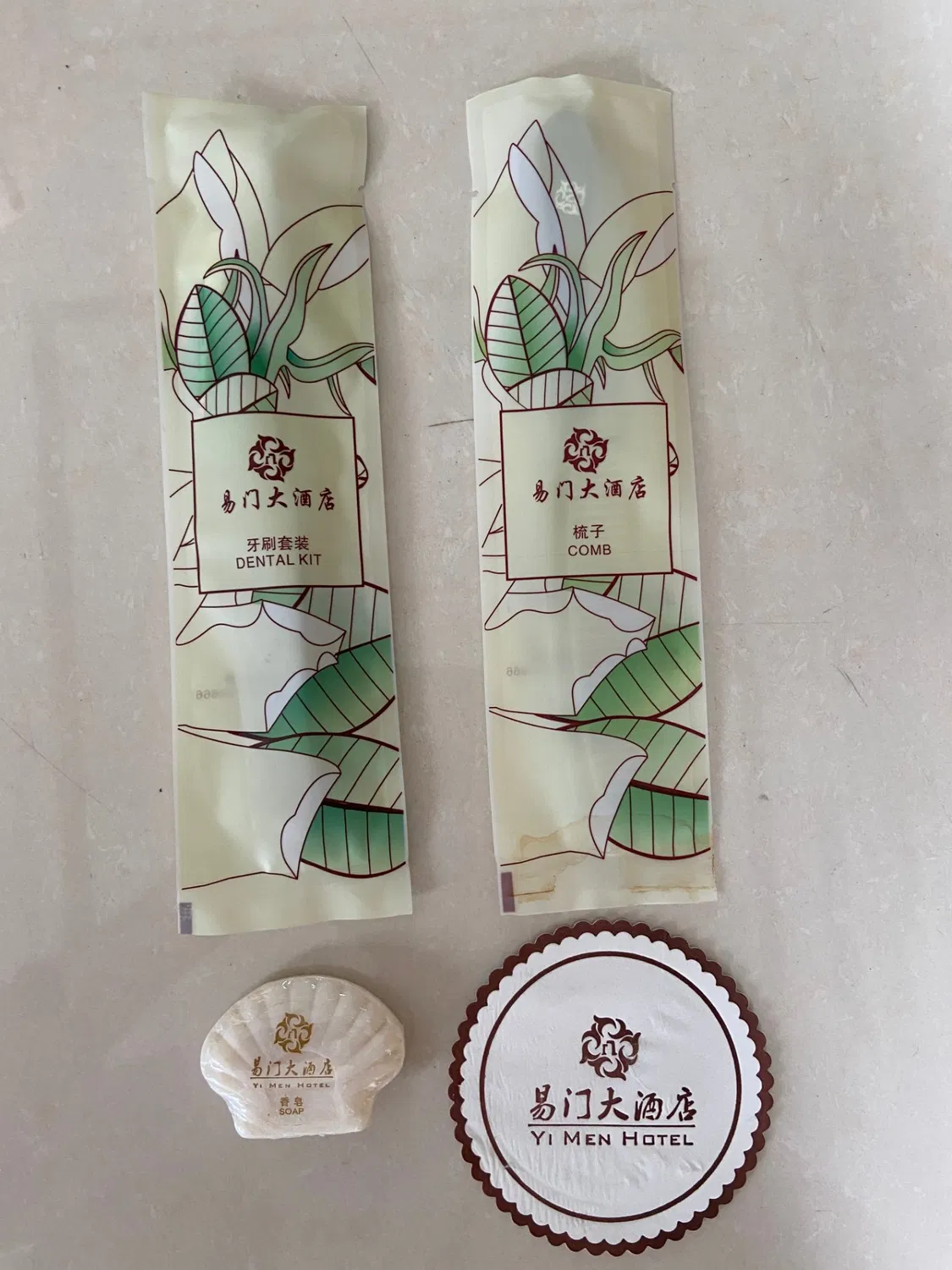 Set di attrezzature SPA ecologiche per hotel per gli ospiti, set di attrezzature per il bagno per hotel